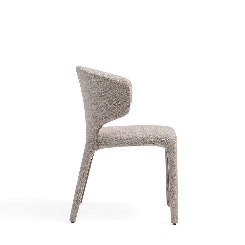 Manhattan Comfort - Conrad Woven Tweed Dining Chair with Metal Legs in Wheat - Set of 4 - 2-DC031-WWT veiw 5