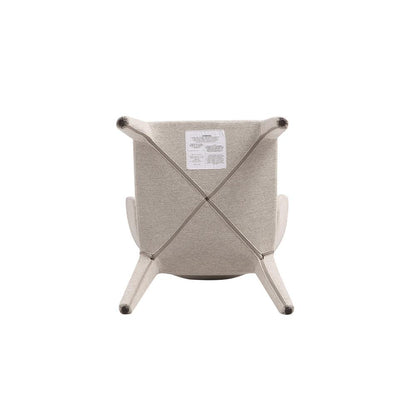 Manhattan Comfort - Conrad Woven Tweed Dining Chair with Metal Legs in Wheat - Set of 4 - 2-DC031-WWT veiw 8