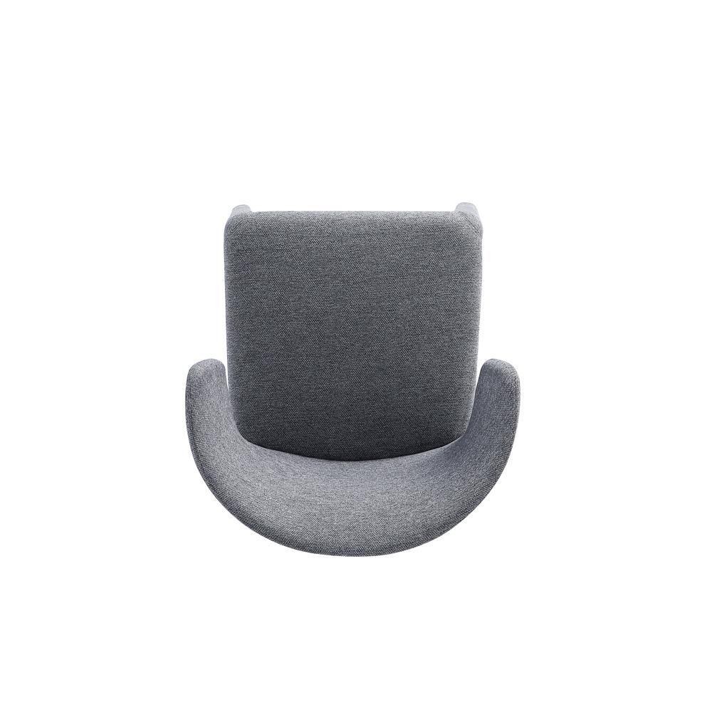 Manhattan Comfort - Conrad Woven Tweed Dining Chairs with Metal Legs in Grey - Set of 2 - DC031-WGY veiw 6