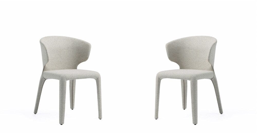 Manhattan Comfort - Conrad Woven Tweed Dining Chairs with Metal Legs in Wheat - Set of 2 - DC031-WWT veiw 1