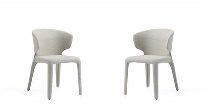 Manhattan Comfort - Conrad Woven Tweed Dining Chairs with Metal Legs in Wheat - Set of 2 - DC031-WWT veiw 1