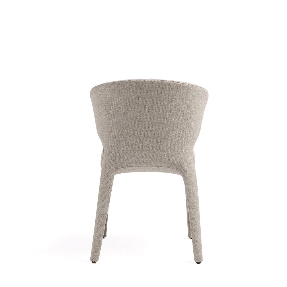 Manhattan Comfort - Conrad Woven Tweed Dining Chairs with Metal Legs in Wheat - Set of 2 - DC031-WWT veiw 7