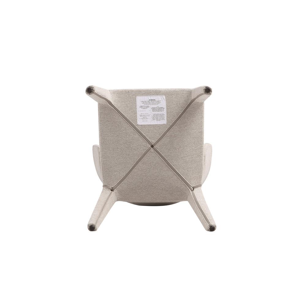Manhattan Comfort - Conrad Woven Tweed Dining Chairs with Metal Legs in Wheat - Set of 2 - DC031-WWT veiw 8