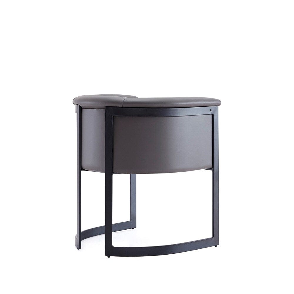 Manhattan Comfort - Corso Faux Leather Dining Chair with Metal Legs in Grey - DC046-PE veiw 5