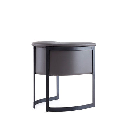 Manhattan Comfort - Corso Faux Leather Dining Chair with Metal Legs in Grey - DC046-PE veiw 5
