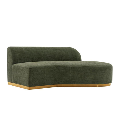 Manhattan Comfort - Daria Chenille Sofa with Metal Legs in Olive Green - SF012-OG veiw 4