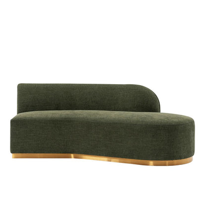 Manhattan Comfort - Daria Chenille Sofa with Metal Legs in Olive Green - SF012-OG veiw 6