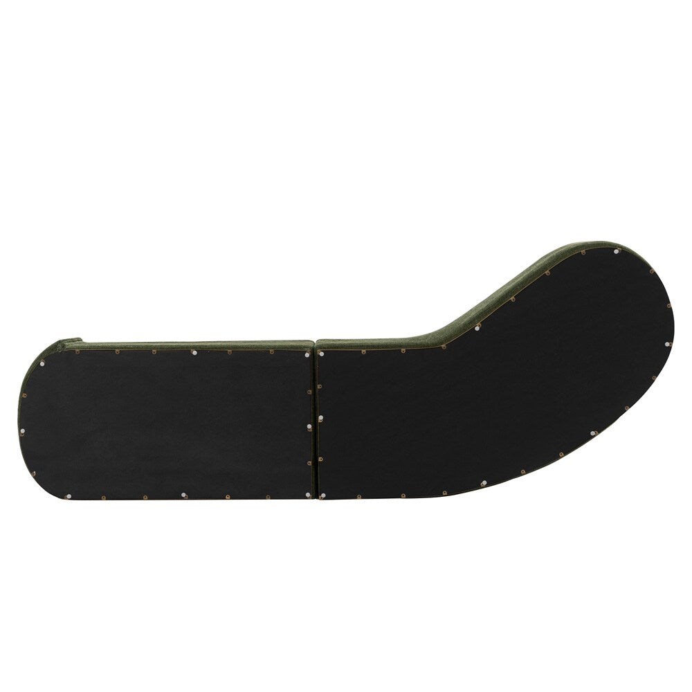 Manhattan Comfort - Daria Chenille Sofa with Metal Legs in Olive Green - SF012-OG veiw 9