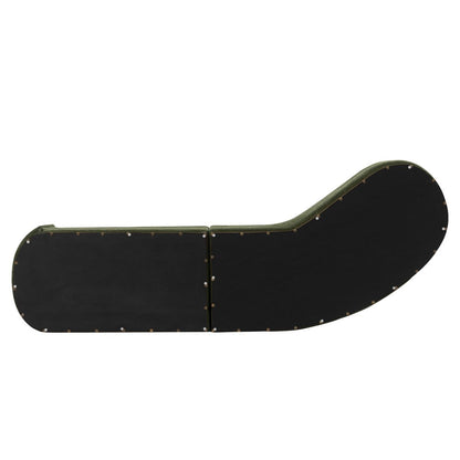 Manhattan Comfort - Daria Chenille Sofa with Metal Legs in Olive Green - SF012-OG veiw 9