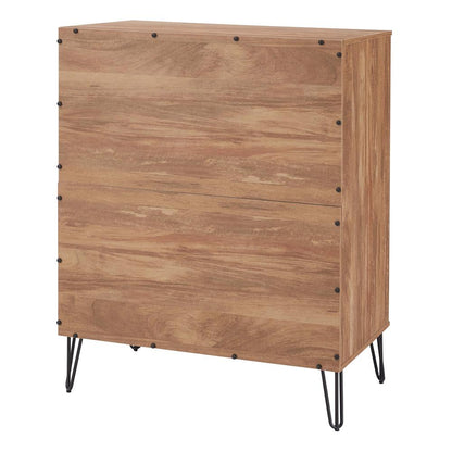 Manhattan Comfort - 2-Piece DUMBO Dresser and 5-Drawer Tall Dresser in Golden Brown - 2-DB05-GB veiw 7