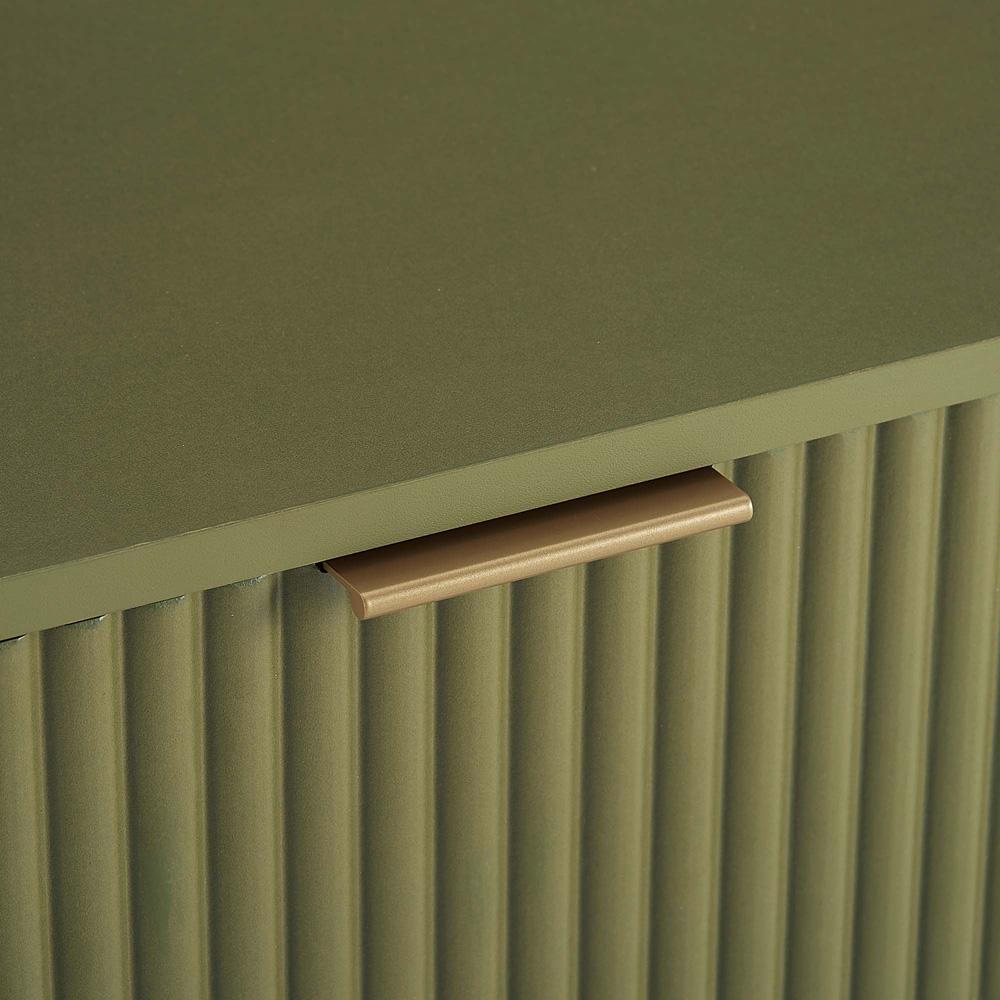 Manhattan Comfort - 3-Piece DUMBO Nightstand, Dresser, and 5-Drawer Tall Dresser in Olive Green - 3-DB09-OG veiw 9