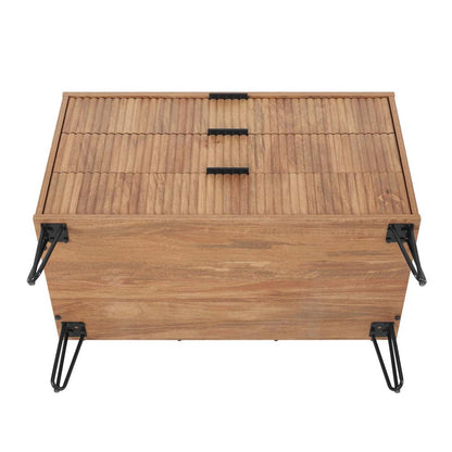 Manhattan Comfort - DUMBO Dresser with 3 Full Extension Drawers in Golden Brown - DR001-GB veiw 6