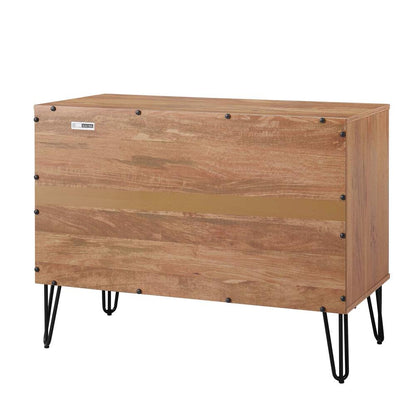 Manhattan Comfort - DUMBO Dresser with 3 Full Extension Drawers in Golden Brown - DR001-GB veiw 7