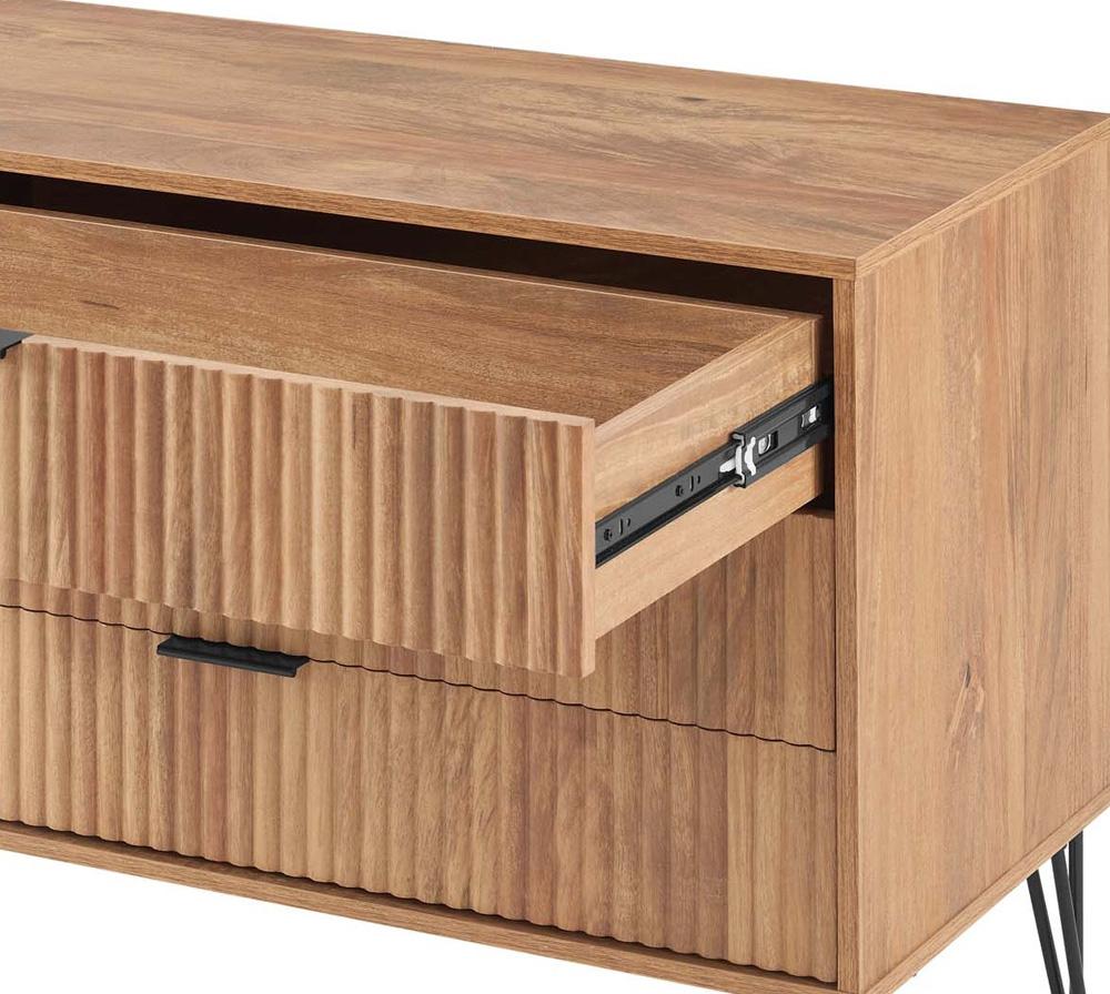 Manhattan Comfort - DUMBO Dresser with 3 Full Extension Drawers in Golden Brown - DR001-GB veiw 8