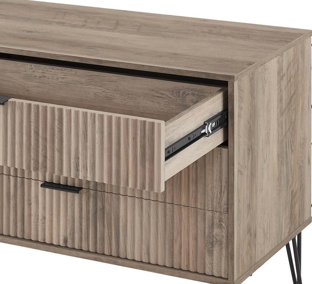 Manhattan Comfort - DUMBO Dresser with 3 Full Extension Drawers in Grey - DR001-GY veiw 8