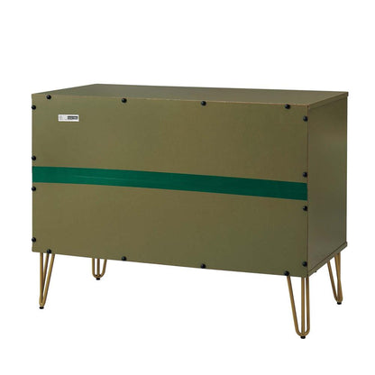 Manhattan Comfort - DUMBO Dresser with 3 Full Extension Drawers in Olive Green - DR001-OG veiw 7
