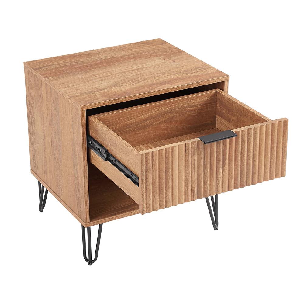 Manhattan Comfort - DUMBO Nightstand with 2 Full Extension Drawers in Golden Brown - Set of 2 - 2-NS001-GB veiw 4