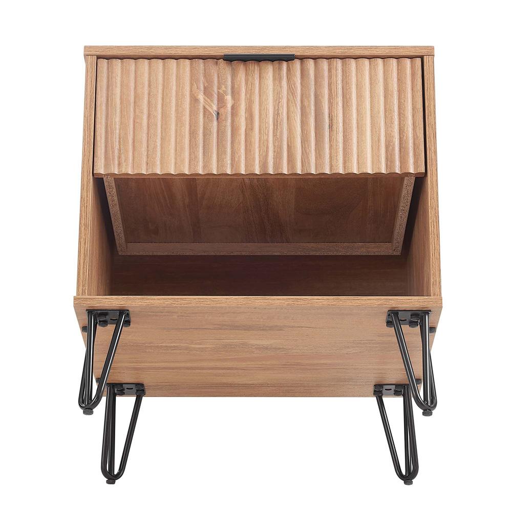 Manhattan Comfort - DUMBO Nightstand with 2 Full Extension Drawers in Golden Brown - Set of 2 - 2-NS001-GB veiw 5