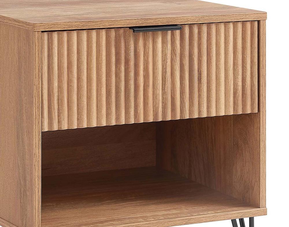 Manhattan Comfort - DUMBO Nightstand with 2 Full Extension Drawers in Golden Brown - Set of 2 - 2-NS001-GB veiw 8