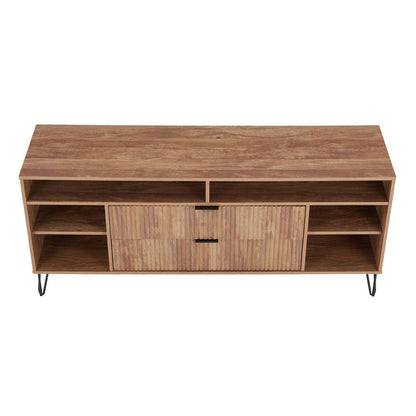 Manhattan Comfort - DUMBO 63W TV Stand with 2 Full Extension Drawers in Golden Brown - TV001-GB veiw 3