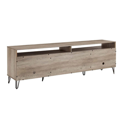 Manhattan Comfort - DUMBO 85W TV Stand with 2 Full Extension Drawers in Rustic Grey - TV002-GY veiw 7