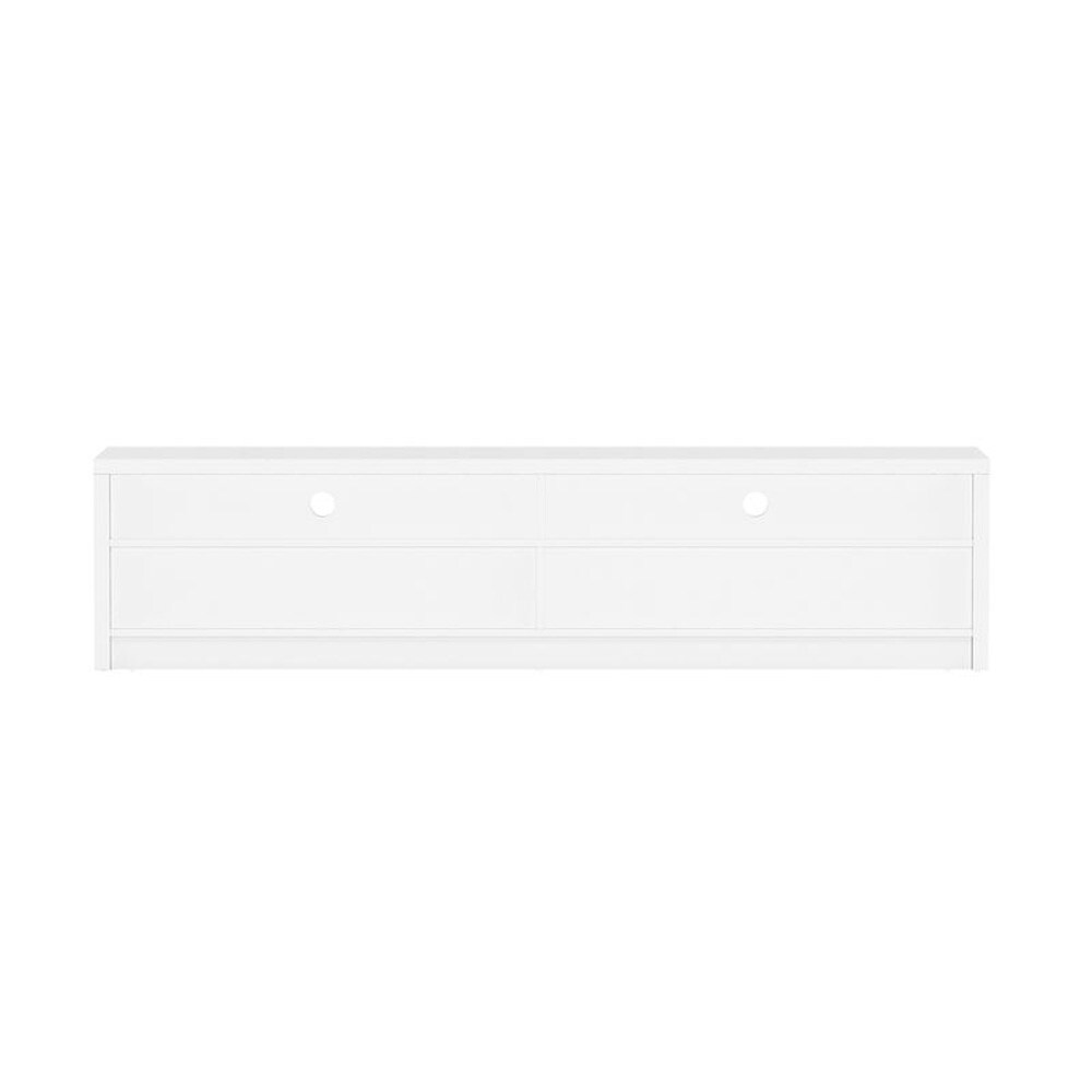 Manhattan Comfort - Duncan 70 TV Stand with 2 Full Extension Drawers in White - TV008-WH veiw 3