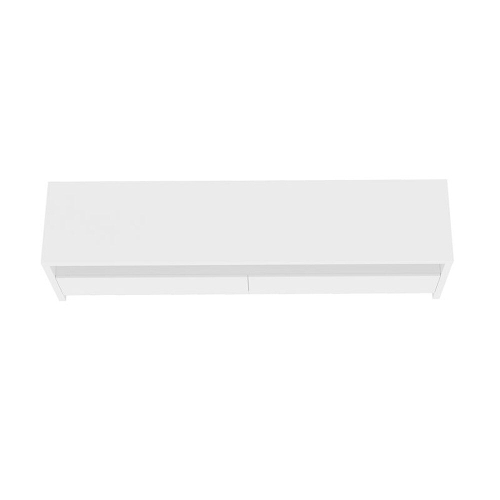 Manhattan Comfort - Duncan 70 TV Stand with 2 Full Extension Drawers in White - TV008-WH veiw 4