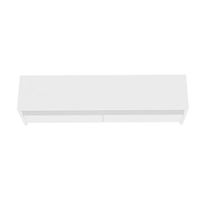 Manhattan Comfort - Duncan 70 TV Stand with 2 Full Extension Drawers in White - TV008-WH veiw 4