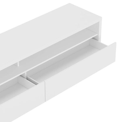 Manhattan Comfort - Duncan 70 TV Stand with 2 Full Extension Drawers in White - TV008-WH veiw 5