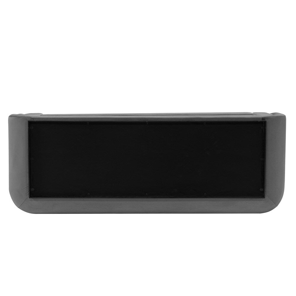 Manhattan Comfort - Edmonda Velvet Sofa with Metal Legs in Dark Grey - SF014-DG veiw 5
