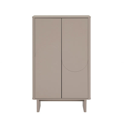 Manhattan Comfort - Ella Accent Cabinet with 3 Adjustable Shelves in Mocha - AF003-MO veiw 2