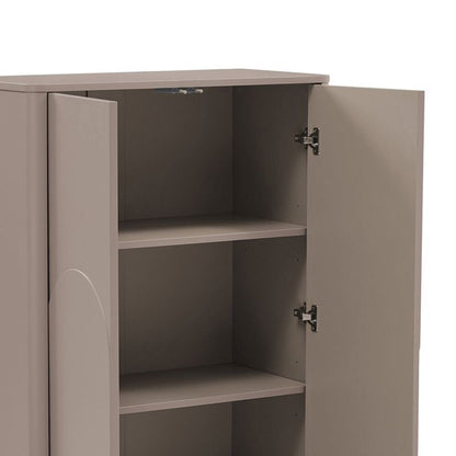 Manhattan Comfort - Ella Accent Cabinet with 3 Adjustable Shelves in Mocha - AF003-MO veiw 3