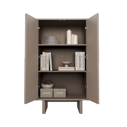 Manhattan Comfort - Ella Accent Cabinet with 3 Adjustable Shelves in Mocha - AF003-MO veiw 8