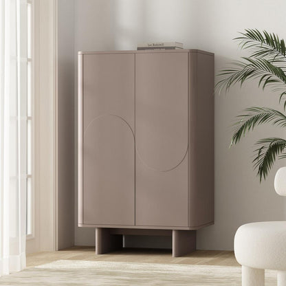Manhattan Comfort - Ella Accent Cabinet with 3 Adjustable Shelves in Mocha - AF003-MO veiw 10