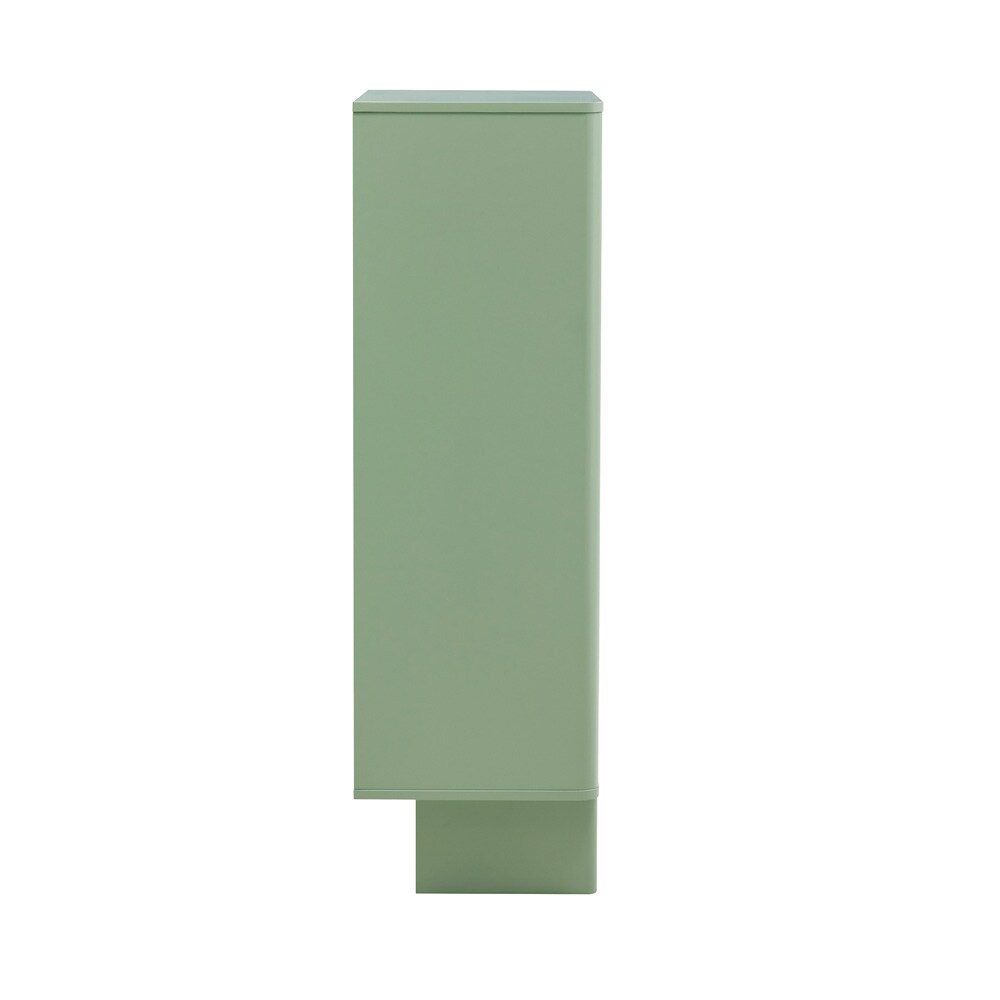 Manhattan Comfort - Ella Accent Cabinet with 3 Adjustable Shelves in Sage Green - AF003-GR veiw 4