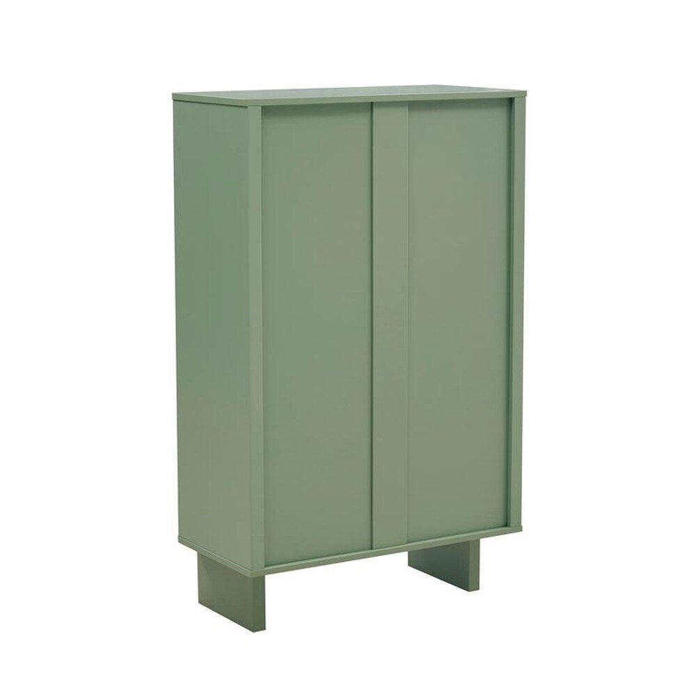 Manhattan Comfort - Ella Accent Cabinet with 3 Adjustable Shelves in Sage Green - AF003-GR veiw 5