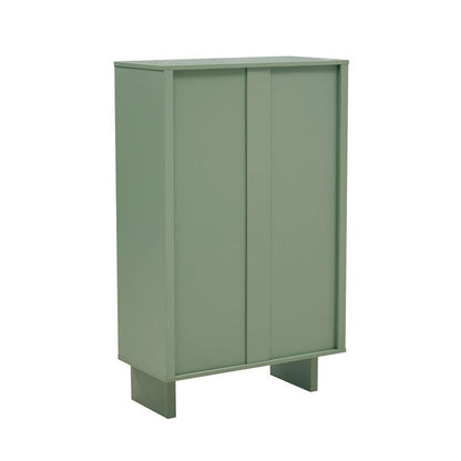 Manhattan Comfort - Ella Accent Cabinet with 3 Adjustable Shelves in Sage Green - AF003-GR veiw 5