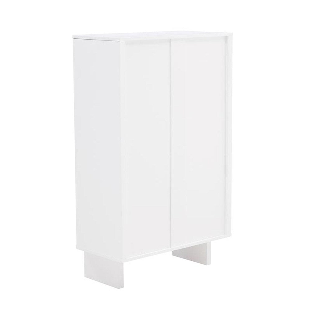 Manhattan Comfort - Ella Accent Cabinet with 3 Adjustable Shelves in White - AF003-WH veiw 5