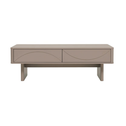 Manhattan Comfort - Ella Coffee Table with 2 Full Extension Drawers in Mocha - CT020-MO veiw 1