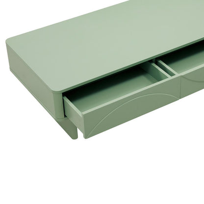 Manhattan Comfort - Ella Coffee Table with 2 Full Extension Drawers in Sage Green - CT020-GR veiw 4
