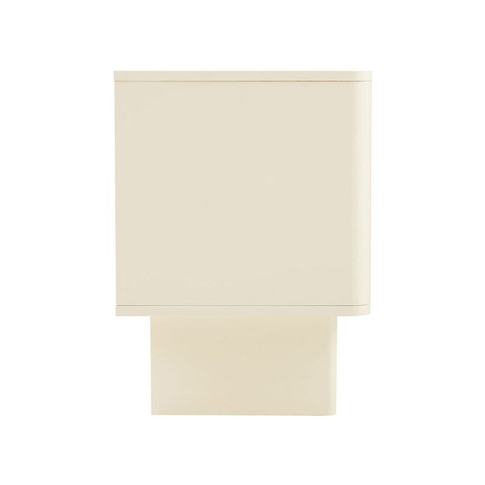Manhattan Comfort - Ella Nightstand with 2 Full Extension Drawers in Cream - Set of 2 - 2-NS005-CR veiw 5