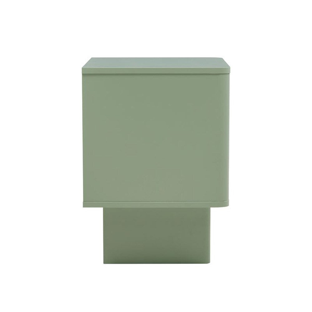 Manhattan Comfort - Ella Nightstand with 2 Full Extension Drawers in Sage Green - Set of 2 - 2-NS005-GR veiw 5