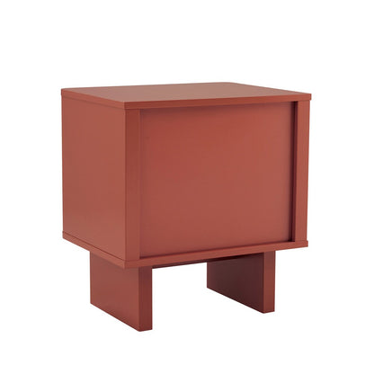 Manhattan Comfort - Ella Nightstand with 2 Full Extension Drawers in Terracotta - Set of 2 - 2-NS005-OR veiw 3