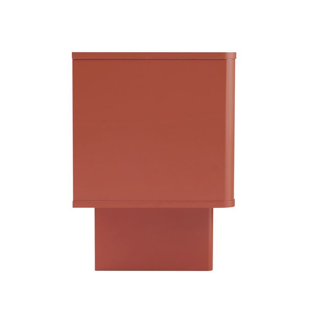 Manhattan Comfort - Ella Nightstand with 2 Full Extension Drawers in Terracotta - Set of 2 - 2-NS005-OR veiw 5