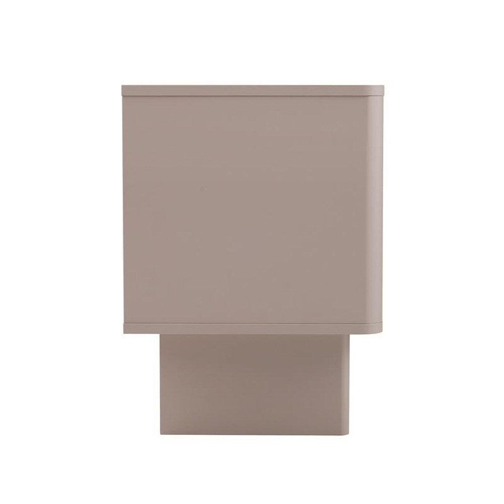 Manhattan Comfort - Ella Nightstand with 1 Full Extension Drawers in Mocha - NS005-MO veiw 5