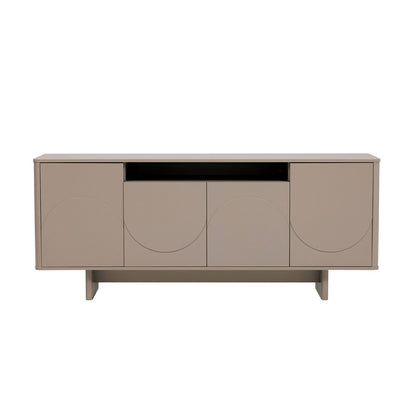 Manhattan Comfort - Ella 70.86 Sideboard with 0 Full Extension Drawers in Mocha - SB005-MO veiw 1