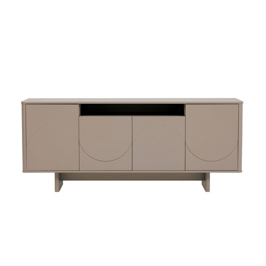Manhattan Comfort - Ella 70.86 Sideboard with 0 Full Extension Drawers in Mocha - SB005-MO veiw 1