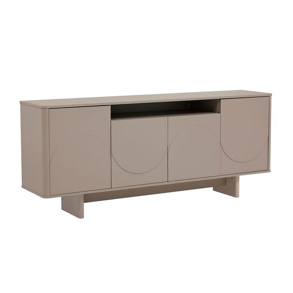 Manhattan Comfort - Ella 70.86 Sideboard with 0 Full Extension Drawers in Mocha - SB005-MO veiw 2