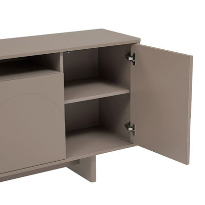 Manhattan Comfort - Ella 70.86 Sideboard with 0 Full Extension Drawers in Mocha - SB005-MO veiw 3