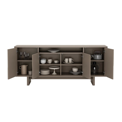 Manhattan Comfort - Ella 70.86 Sideboard with 0 Full Extension Drawers in Mocha - SB005-MO veiw 8